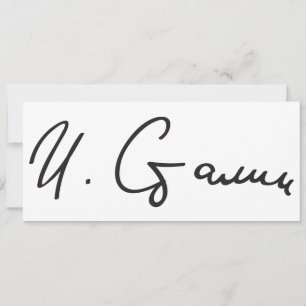 Unterschrift des sowjetischen Ministerpräsidenten 