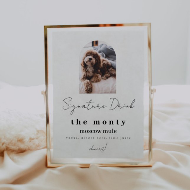 Unterschrift des Tieres Getränk mit Foto Poster (Von Creator hochgeladen)