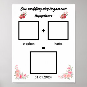 Unterschrift/Fingerabdruck-Hochzeit Poster