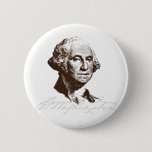 Unterschrift George Washington Button