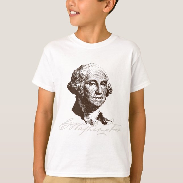 Unterschrift George Washington T-Shirt (Vorderseite)