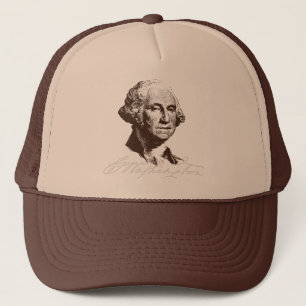 Unterschrift George Washington Truckerkappe