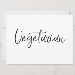 Unterschrift "Vegetarian"   Stilvolle Handschrift