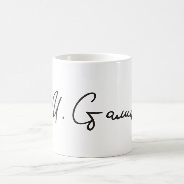 Unterschrift von die Sowjetunions-Premier Josef Kaffeetasse (Mittel)