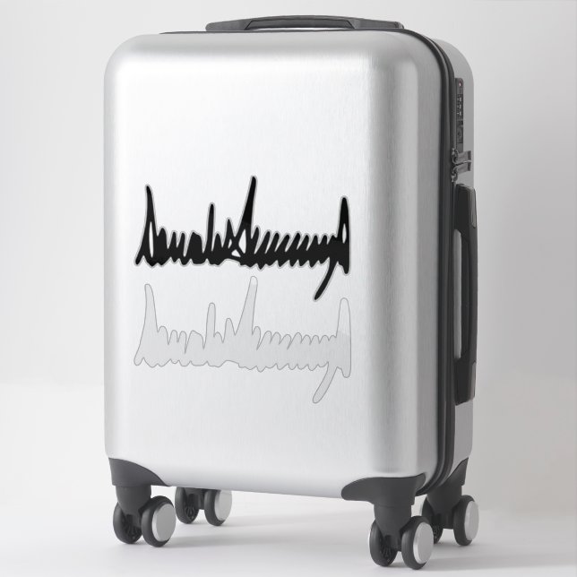 Unterschrift von Donald Trump-Autograph Aufkleber (Koffer)