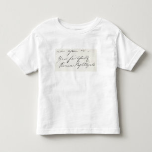 Unterschrift von Florence Nightingale Kleinkind T-shirt