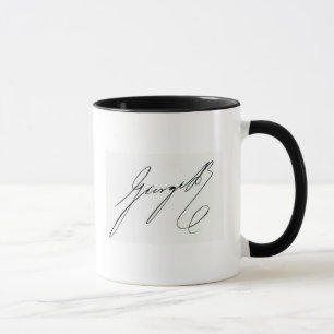 Unterschrift von George IV Tasse