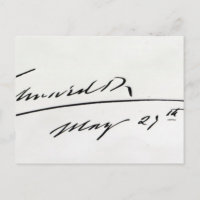 Unterschrift von König Edward VII., 29. Mai 1906
