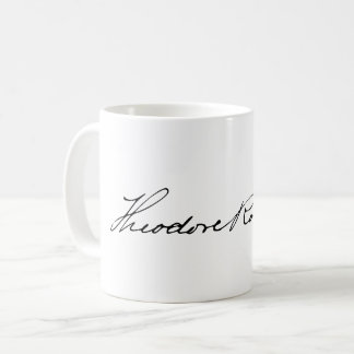 Unterschrift von Präsident Theodore Roosevelt Kaffeetasse