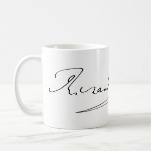 Unterschrift von Richard Wagner Kaffeetasse