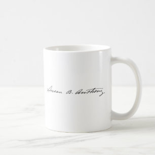 Unterschrift von Suffragette Susan B. Anthony Kaffeetasse
