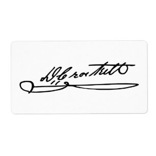 Unterschriften-Autogramm von Davy Crockett