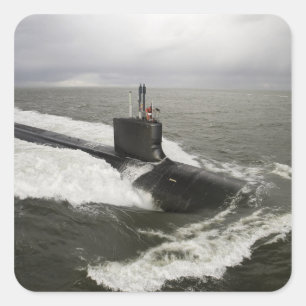 Unterseeboot der Virginia-Klasse Quadratischer Aufkleber
