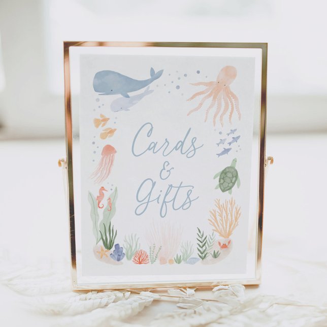 Unterseeische Geburtstagskarten und Geschenke Unte Poster (Von Creator hochgeladen)