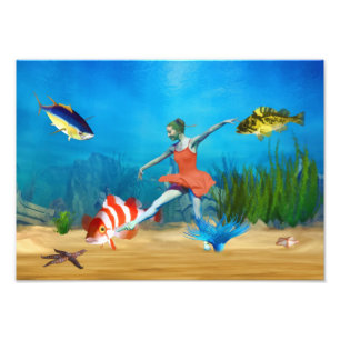 Unterseeisches Ballett Fotodruck