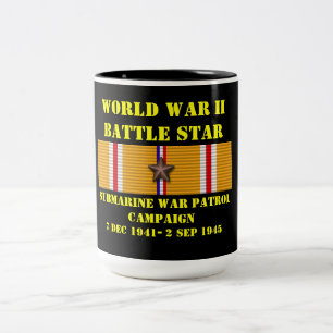Unterseekriegspatrouillenkampagne Zweifarbige Tasse