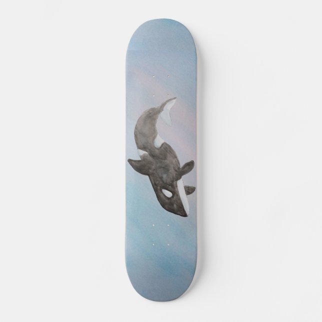Unterseeraum Meeressäugewal Orca Skateboard (Vorderseite)