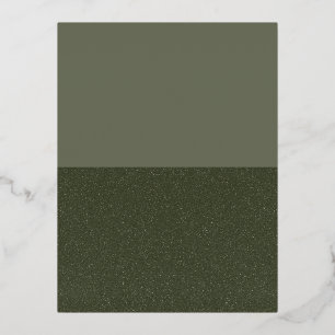 Unterseite der Foil Postcard Moss Green Split - An Folien Feiertagspostkarte