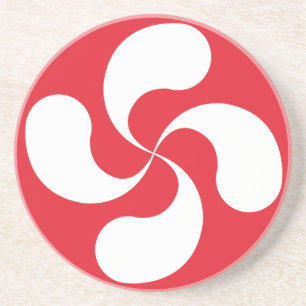 Unterseite - von - Glas baskisches Kreuz „Lauburu Untersetzer