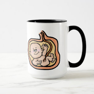 Unterseiten Up Baby in der Geb5rmutter-Tasse -- Tasse