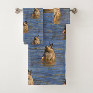 Unterseiten Up Ente Badhandtuch Set