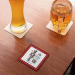 Untersetzer<br><div class="desc">Farbenfrohe Weihnachtscreme mit einem Zuckerrohr,  Weihnachtsdekoration und süße Weihnachtswünsche Retrotypografie. Anpassbarer Text.</div>