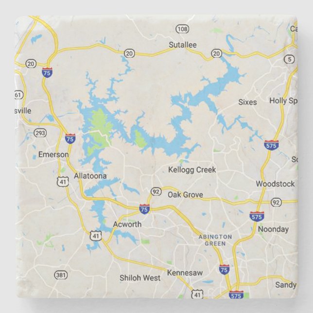 Untersetzer Allatoona, Lake Allatoona Georgia (Vorderseite)