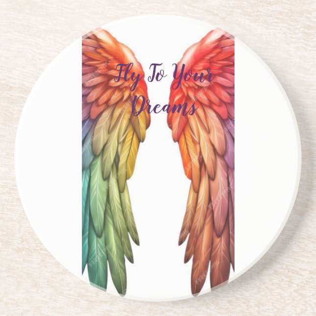 Untersetzer Angel Wings Barware Angelic Vibes (Vorne)
