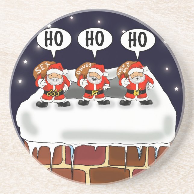 Untersetzer "Angriff der Mini-Sankt" - durch Kev (Vorne)