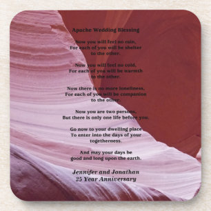 Untersetzer, Apache-Hochzeits-Segen, Anniverary Untersetzer