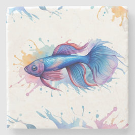 Untersetzer - Aquarellreihe: Betta Fish
