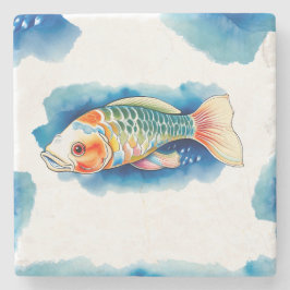 Untersetzer - Aquarellreihe: Koi Fish