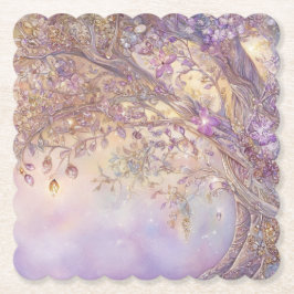 Untersetzer aus beleuchtetem Waldpapier