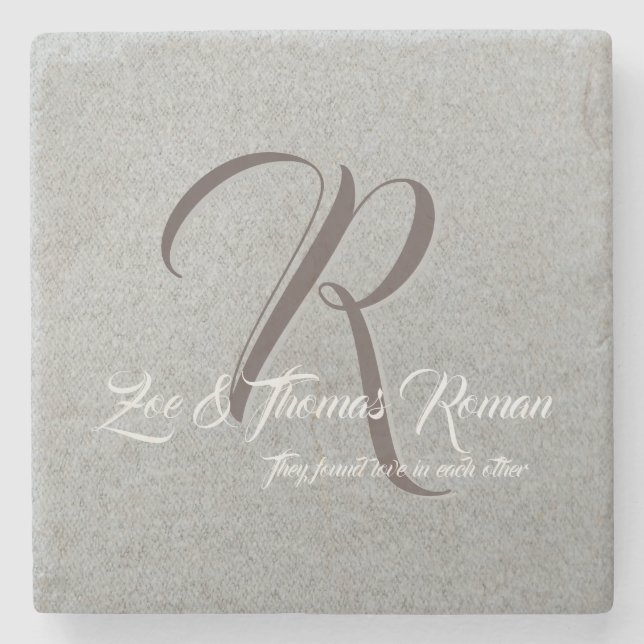 Untersetzer aus familienfreundlichem Marmor (Vorderseite)