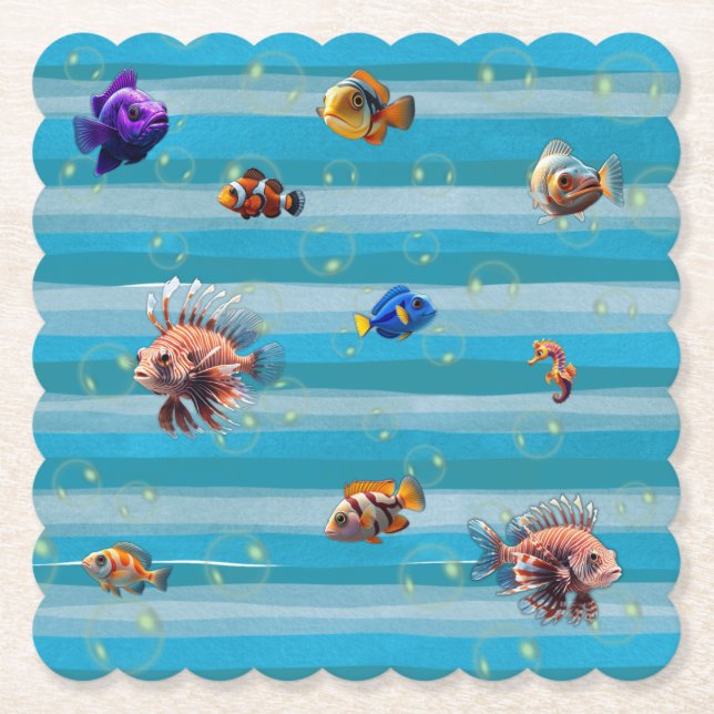 Untersetzer aus Fischkutschpapier (Vorderseite)