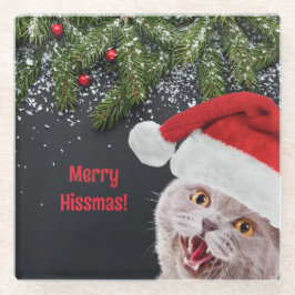 Untersetzer aus Glas, frohe Weihnachten