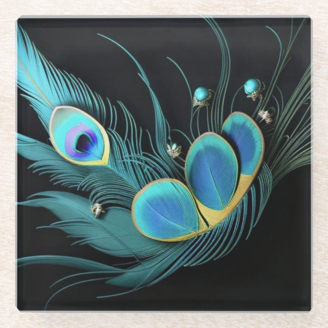 Untersetzer aus Glas/Majestic Peak/Untersetzer (Vorderseite)