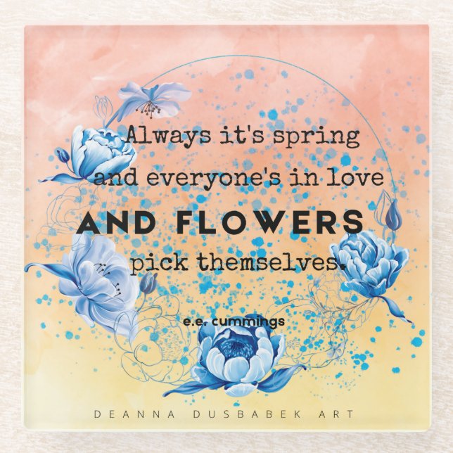 Untersetzer aus Glass (Vorderseite)