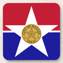 Untersetzer aus hartem Kunststoff mit Dallas-Fahne