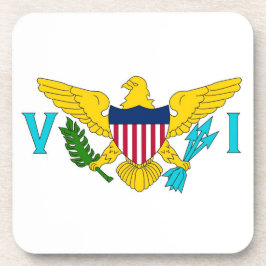 Untersetzer aus hartem Kunststoff mit der Flagge d