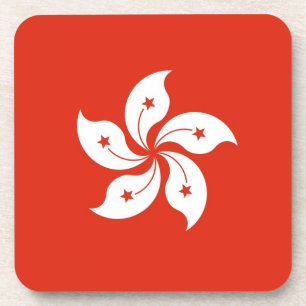 Untersetzer aus hartem Kunststoff mit der Flagge H