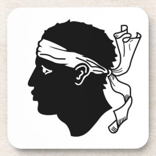 Untersetzer aus hartem Kunststoff mit der Flagge K