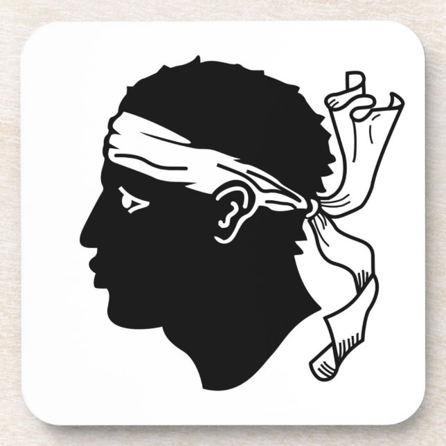 Untersetzer aus hartem Kunststoff mit der Flagge K (Vorderseite)