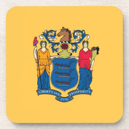 Untersetzer aus hartem Kunststoff mit der Flagge N