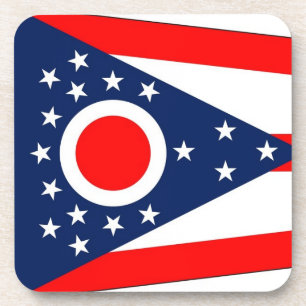 Untersetzer aus hartem Kunststoff mit der Flagge v