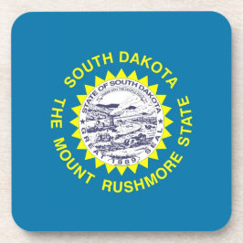 Untersetzer aus hartem Kunststoff mit der Flagge v