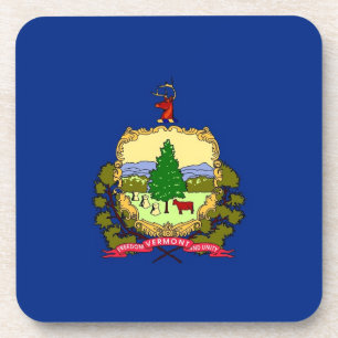 Untersetzer aus hartem Kunststoff mit der Flagge v