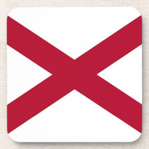 Untersetzer aus hartem Kunststoff mit der Flagge v