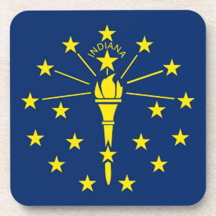 Untersetzer aus hartem Kunststoff mit der Flagge v