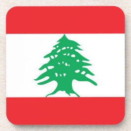 Untersetzer aus hartem Kunststoff mit Libanon